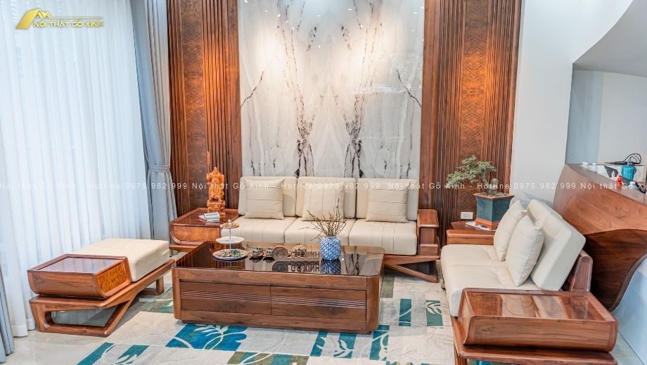 Sofa gỗ óc chó Vela II SFOC 14 - 5