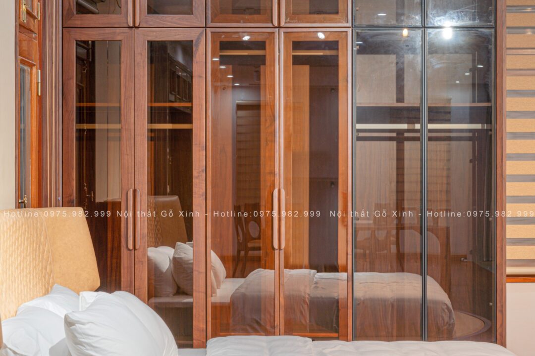 tủ quần áo gỗ óc chó