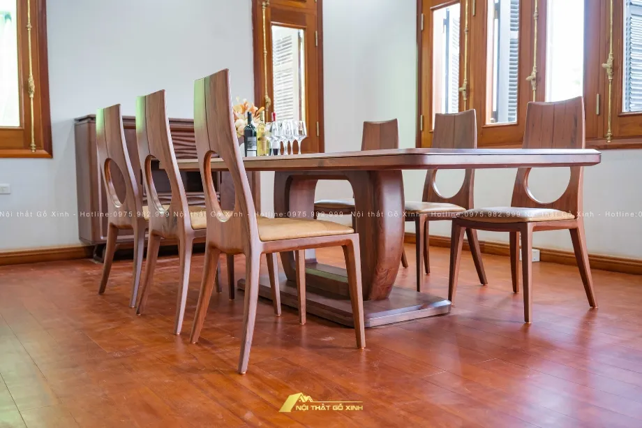 Lợi ích tuyệt vời khi lựa chọn bàn ăn gỗ óc chó