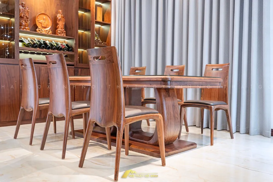 giới thiệu về bàn ăn gỗ óc chó