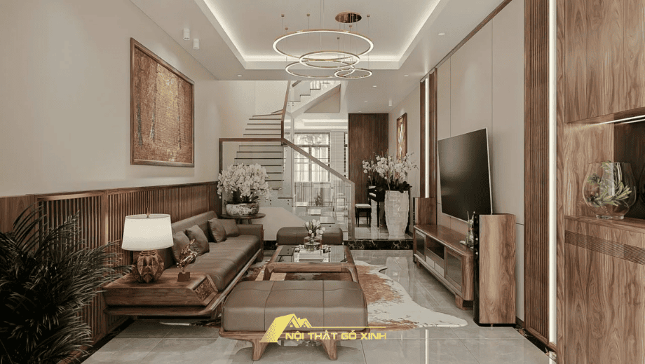 10+ Ý Tưởng Trang Trí Nội Thất Biệt Thự Gỗ Óc Chó Sang Trọng Và Hiện Đại
