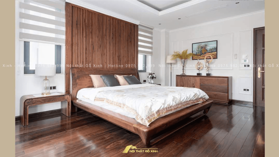 Chọn nội thất gỗ óc chó cho gia đình có trẻ nhỏ