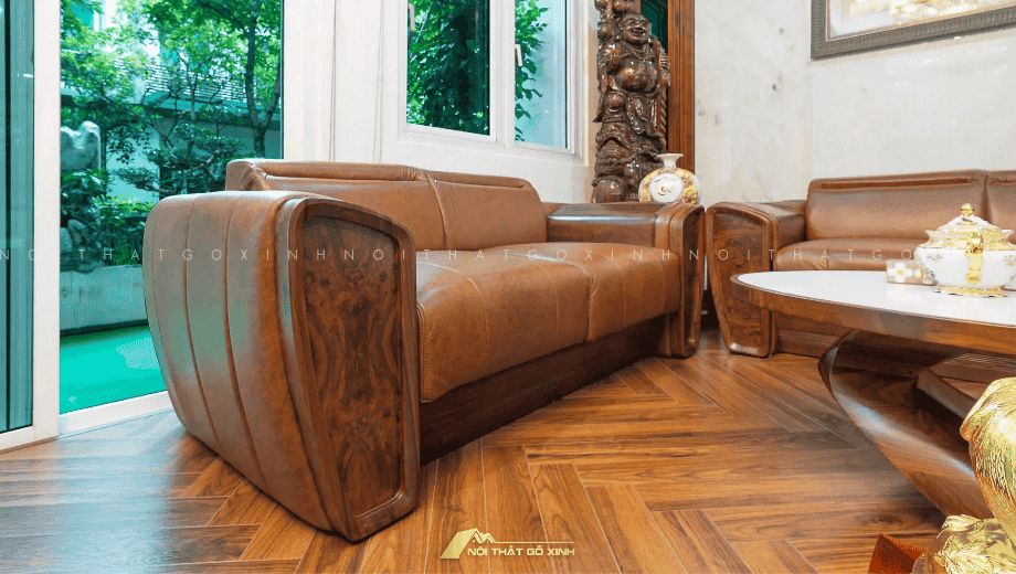 Hướng Đặt Sofa Gỗ Óc Chó Giúp Gia Chủ Thu Hút Tài Lộc
