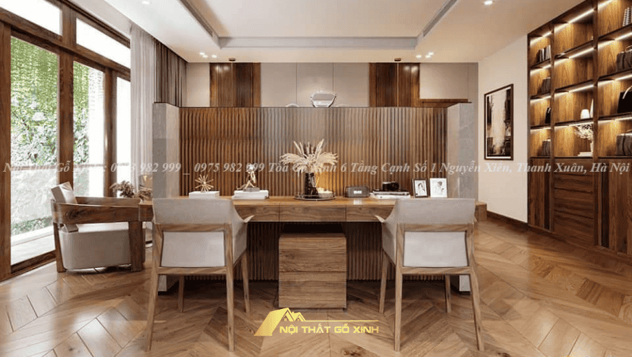 Ứng Dụng Màu Gỗ Óc Chó Tự Nhiên Trong Nội Thất Cao Cấp