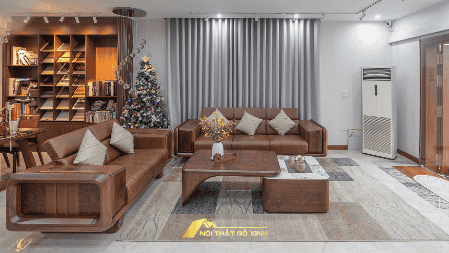 Cách tính kích thước ghế sofa gỗ óc chó đẹp và chuẩn