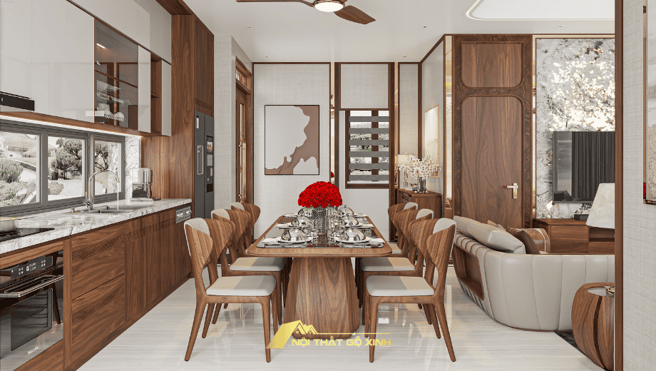 Các sản phẩm nội thất gỗ óc chó tại xưởng sản xuất Gỗ Xinh