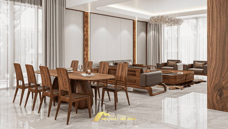 Nội thất gỗ óc chó: Sự lựa chọn hàng đầu cho không gian sống đẳng cấp