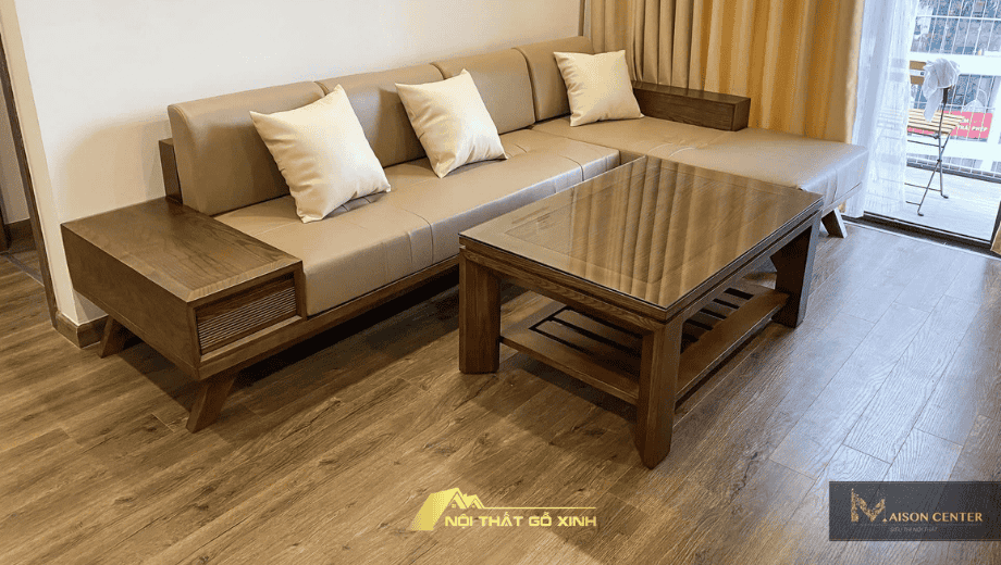 Cách tính kích thước ghế sofa gỗ óc chó đẹp và chuẩn