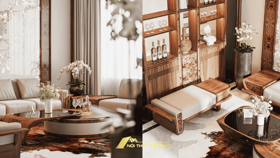 Cá nhân hóa không gian sống với nội thất gỗ óc chó