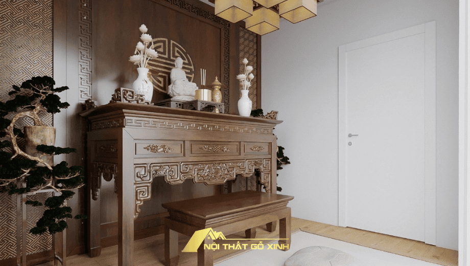Đặt bàn thờ gỗ óc chó ở đâu để không phạm đại kỵ?