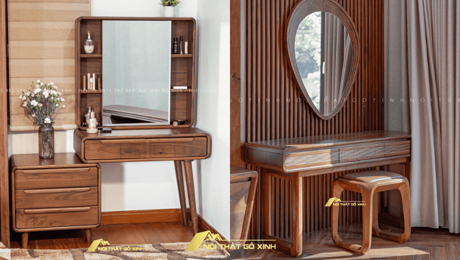 Các sản phẩm nội thất gỗ óc chó tại xưởng sản xuất Gỗ Xinh