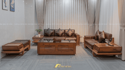 Chọn nội thất gỗ óc chó cho gia đình có trẻ nhỏ