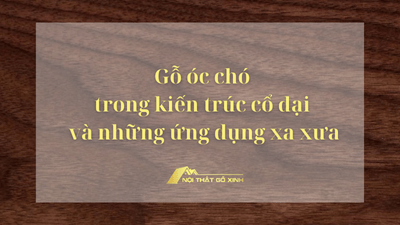 Gỗ óc chó trong kiến trúc cổ đại và những ứng dụng xa xưa