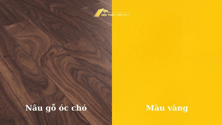 Ý nghĩa của màu nâu trong phong thủy nội thất: Lựa chọn gỗ óc chó màu nâu