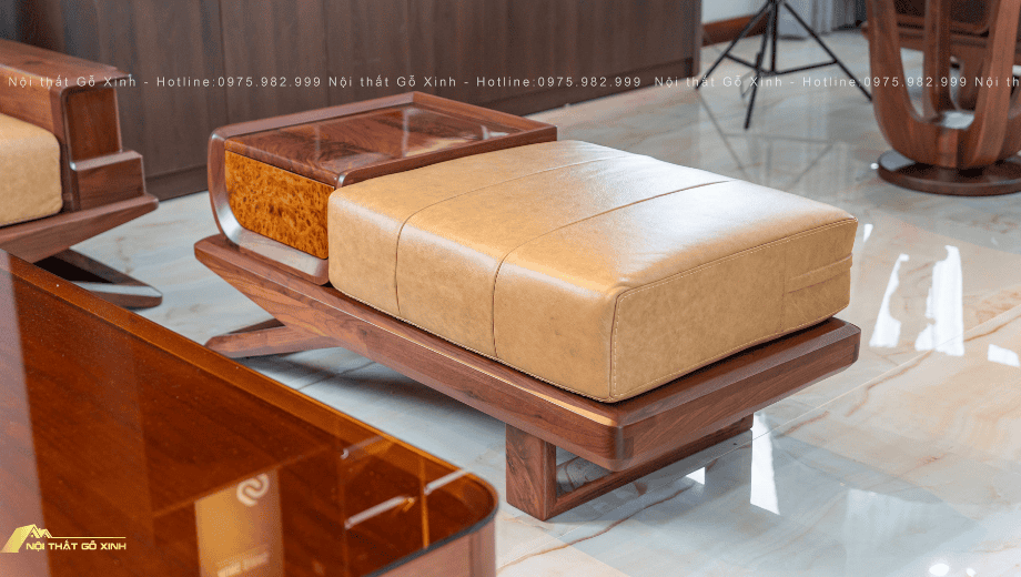Cách tính kích thước ghế sofa gỗ óc chó đẹp và chuẩn