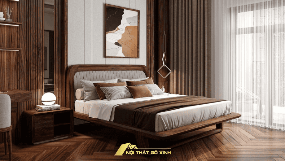 Độ bền của gỗ óc chó trong nội thất phòng ngủ