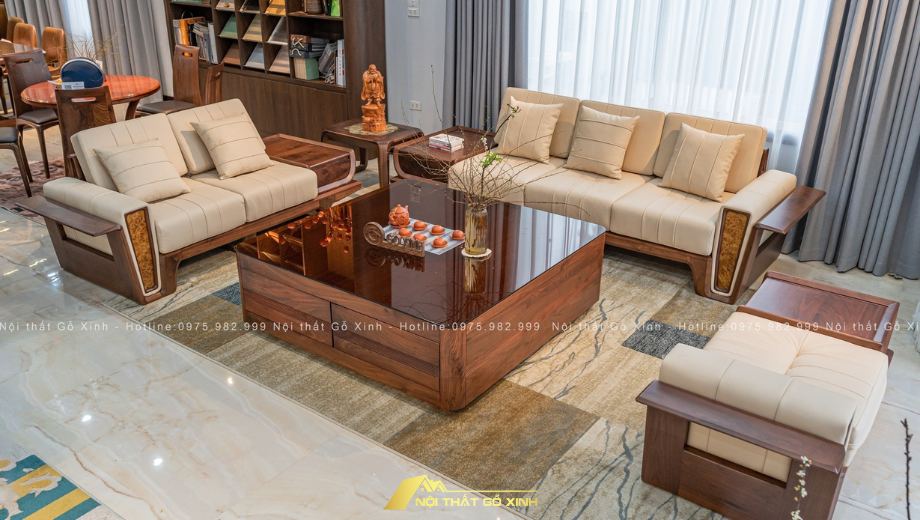 Ưu điểm của thi công nội thất nhà phố gỗ óc chó