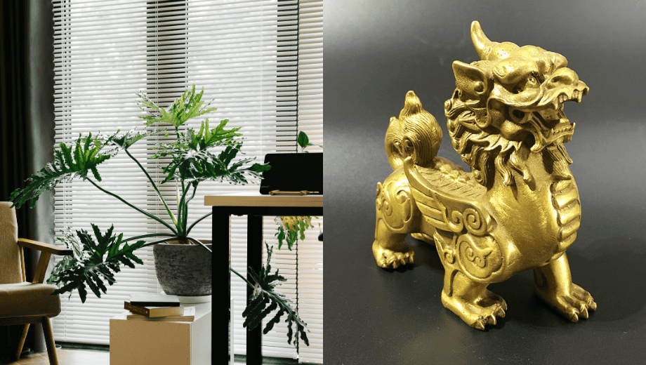 Không đặt nội thất gỗ óc chó dưới dầm trần gây cảm giác áp lực