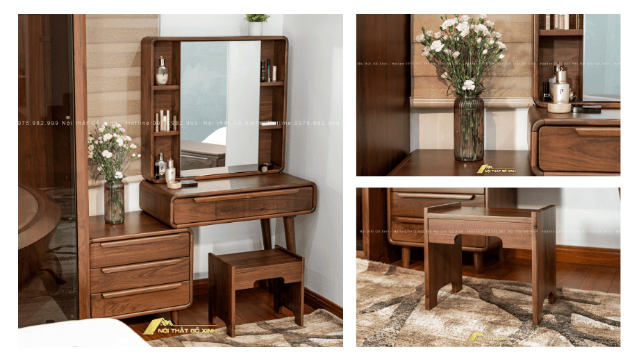 Tổng hợp các mẫu ảnh phòng ngủ gỗ óc chó đẹp, sang trọng