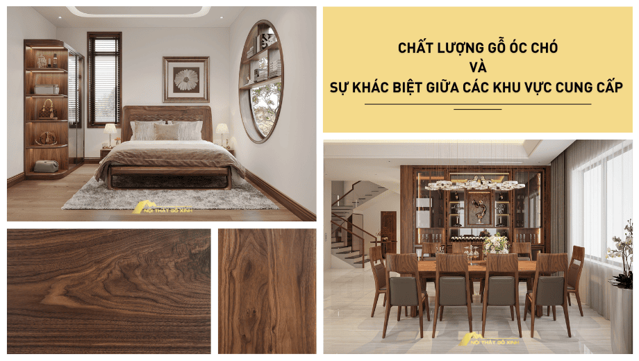 Chất lượng gỗ và sự khác biệt giữa các khu vực cung cấp