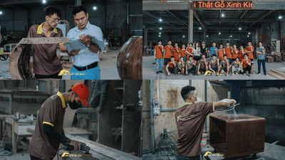 Đơn vị thiết kế thi công nội thất gỗ óc chó có xưởng riêng lợi ích gì