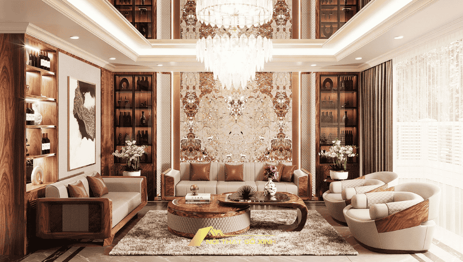 Bộ sofa gỗ óc chó tự nhiên