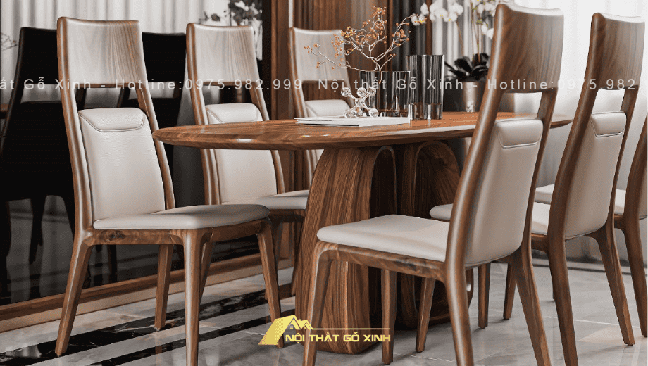 Với 6 ghế đi kèm, bộ sản phẩm này là lựa chọn lý tưởng cho gia đình 4–6 người