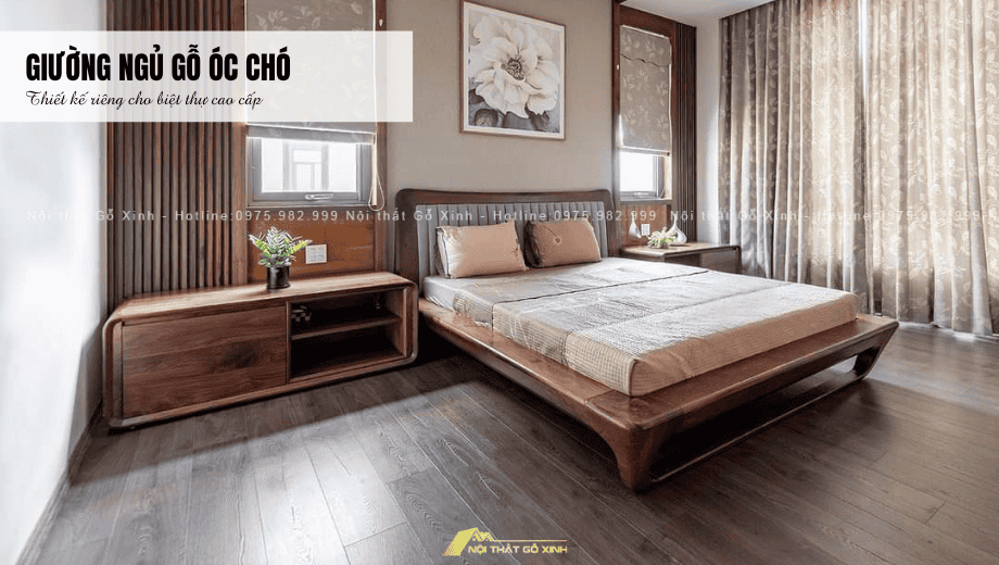 Giường thiết kế riêng cho biệt thự cao cấp