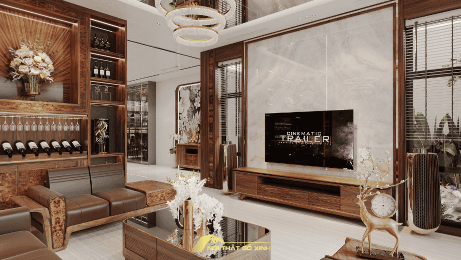 Kệ Tivi – Lựa Chọn Đẳng Cấp Cho Nội Thất Phòng Khách Gỗ Óc Chó