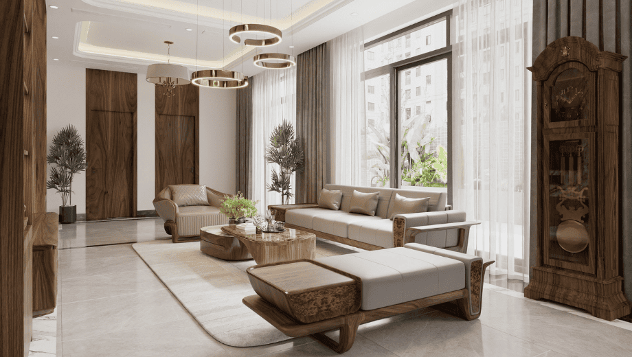 Lợi Ích Khi Lựa Chọn Thiết Kế Nội Thất Gỗ Óc Chó Trọn Gói