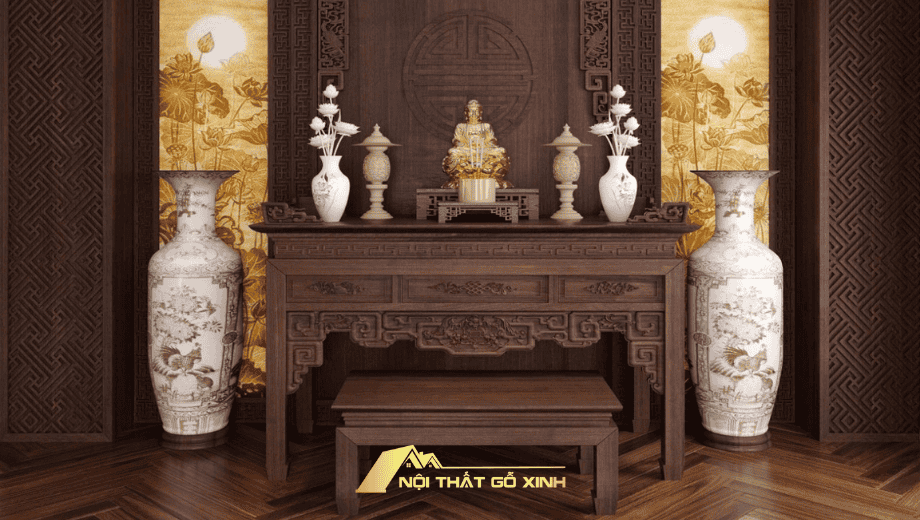 Bàn thờ, khám thờ, hoành phi câu đối