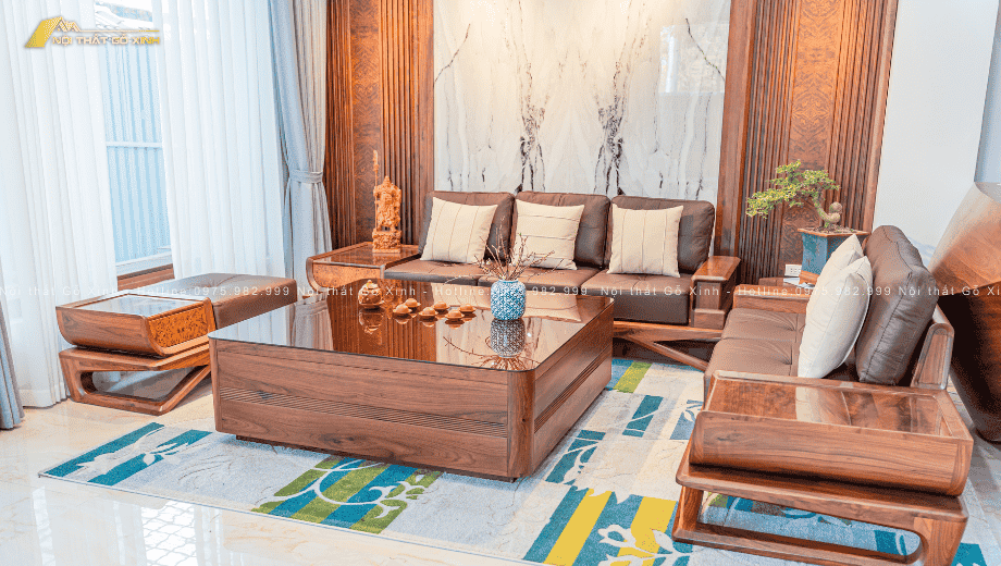 Gỗ Xinh – Xưởng sản xuất sofa gỗ óc chó uy tín tại Hà Nội