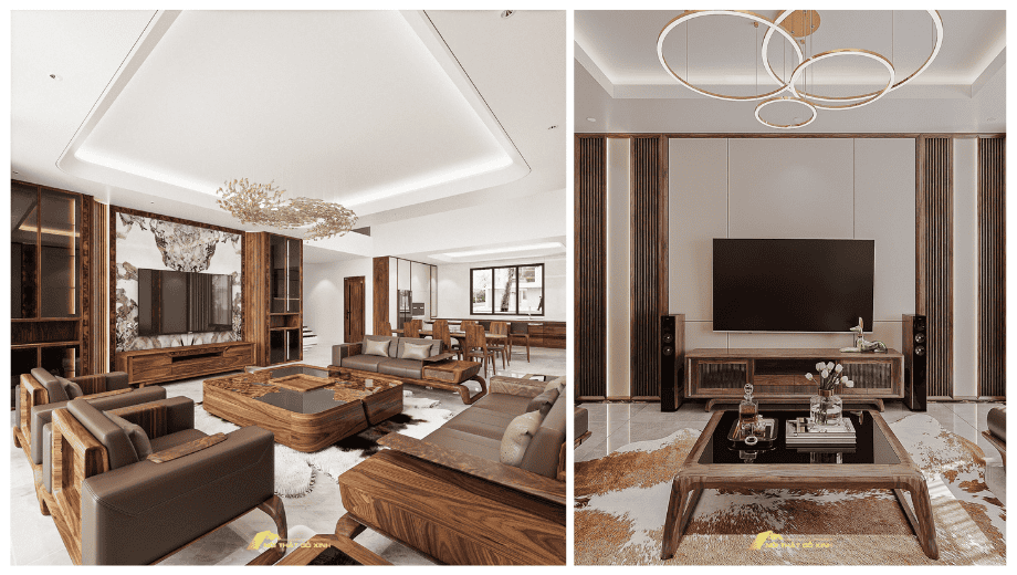 Ứng dụng gỗ óc chó trong nội thất cao cấp