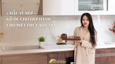5 Mẫu Tủ Bếp Gỗ Óc Chó Đẹp Dành Cho Biệt Thự Cao Cấp