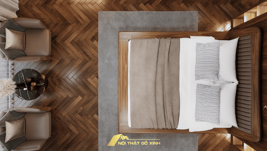 Kích thước của giường ngủ gỗ óc chó