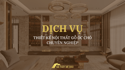 Dịch vụ thiết kế nội thất gỗ óc chó chuyên nghiệp
