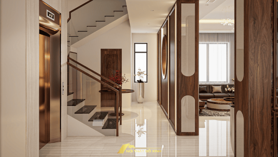 Lưu ý khi thiết kế cầu thang gỗ óc chó 