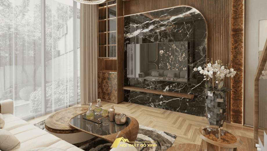 Vị Trí Đặt Tủ Trang Trí Gỗ Óc Chó Hợp Phong Thủy
