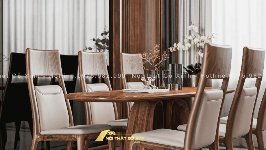 Bàn ăn óc chó hiện đại