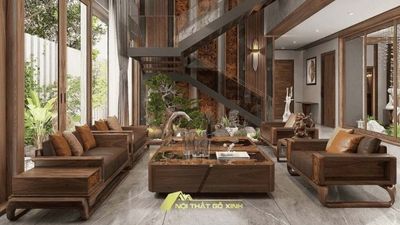 Phối hợp màu sắc gỗ óc chó
