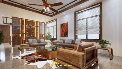 nội thất gỗ óc chó tạo dấu ấn riêng