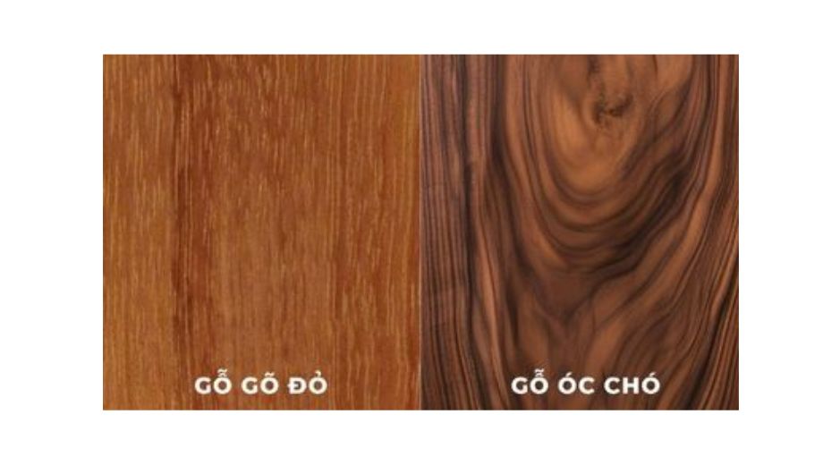So sánh gỗ óc chó và gỗ gõ đỏ