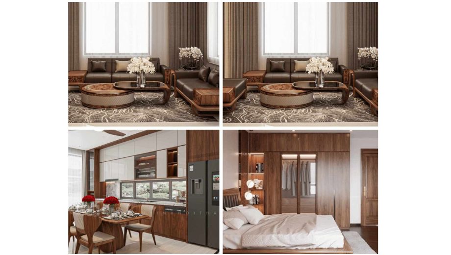 Ứng dụng nội thất của gỗ óc chó