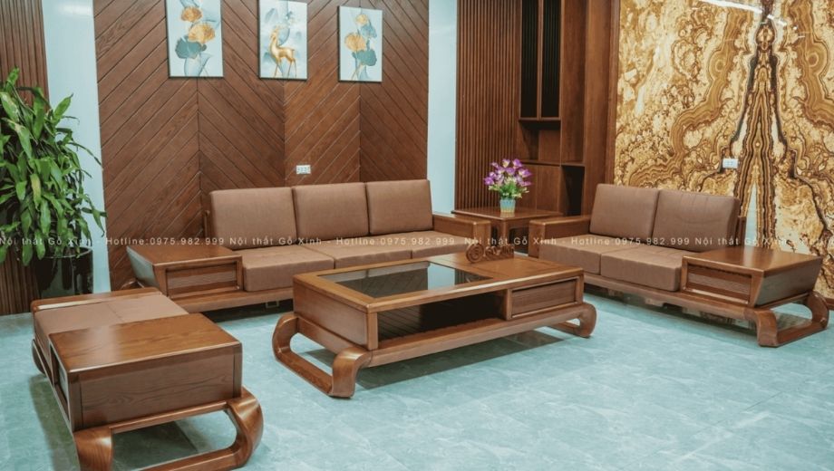 Sofa gỗ óc chó APUS-II-SFCO2