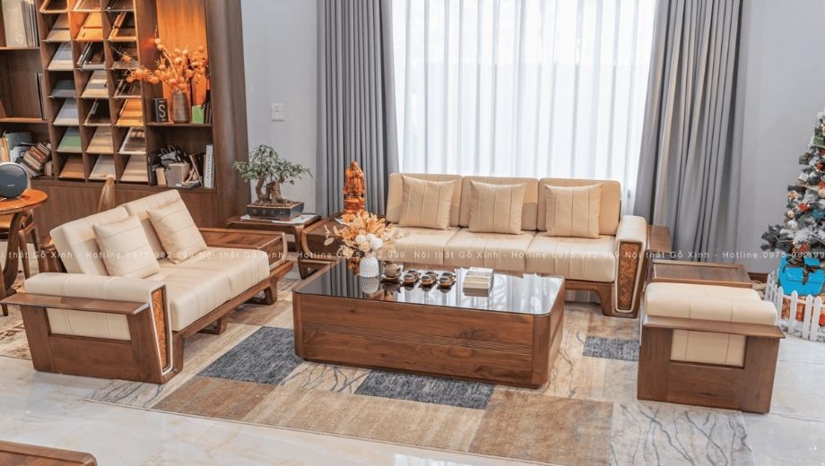 SOFA GỖ ÓC CHÓ APUS-SFOC11
