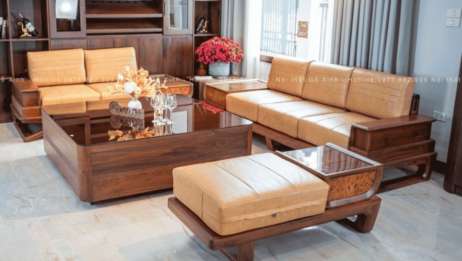 SOFA GỖ ÓC CHÓ VELA-II-SFOC12