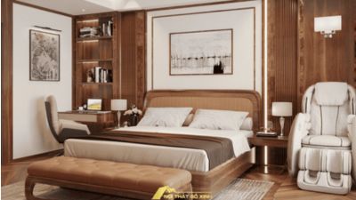 Xu hướng thiết kế nội thất gỗ óc chó theo phong thủy năm 2025