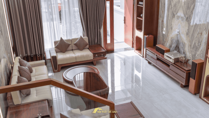 Cửa chính gỗ óc chó