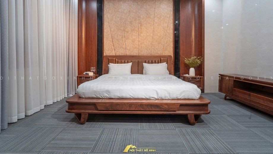 Giường ngủ gỗ óc chó