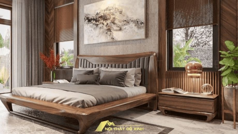 Gỗ óc chó mang cảm giác ấm áp gần gũi cho gia chủ 